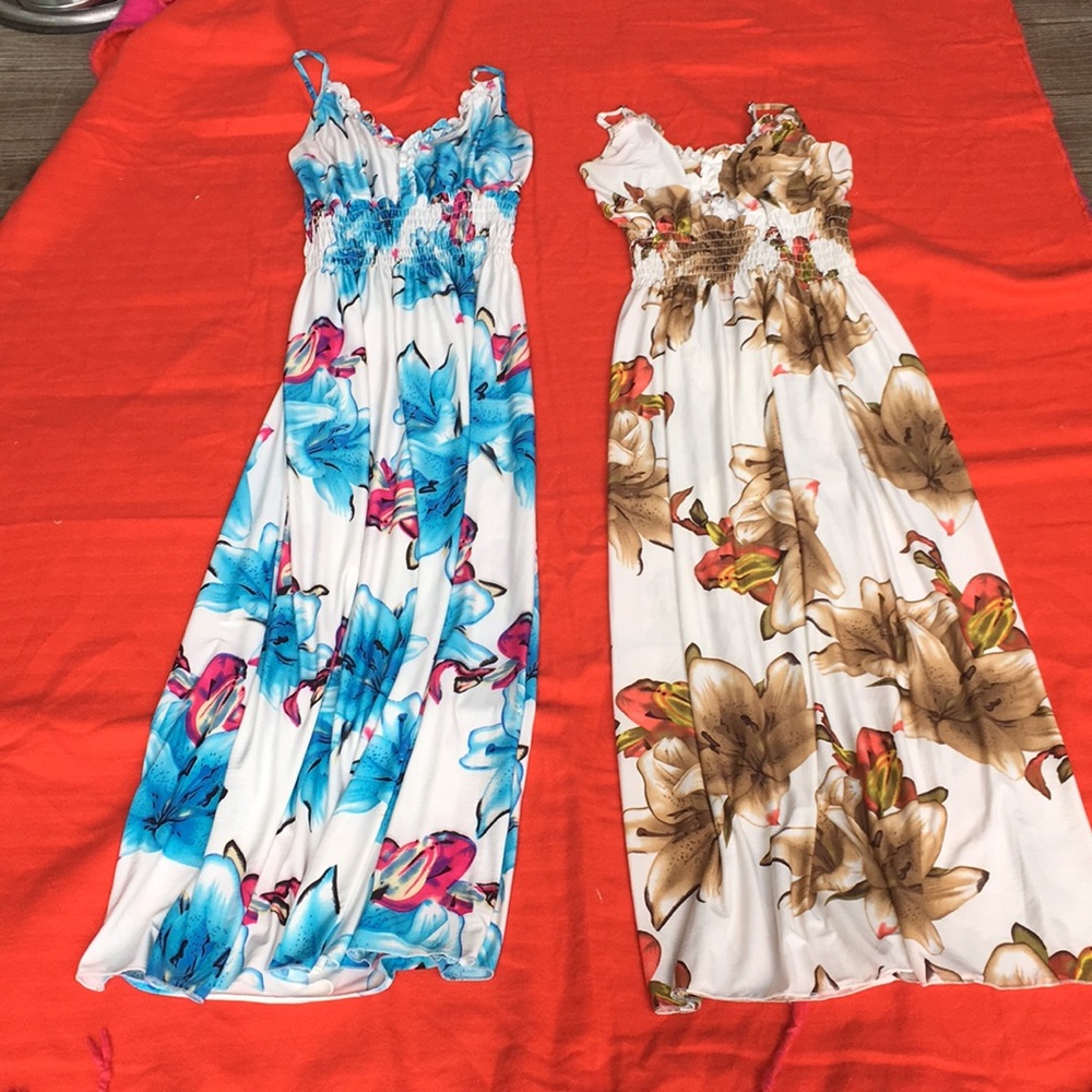 Super cute floral maxi dresses